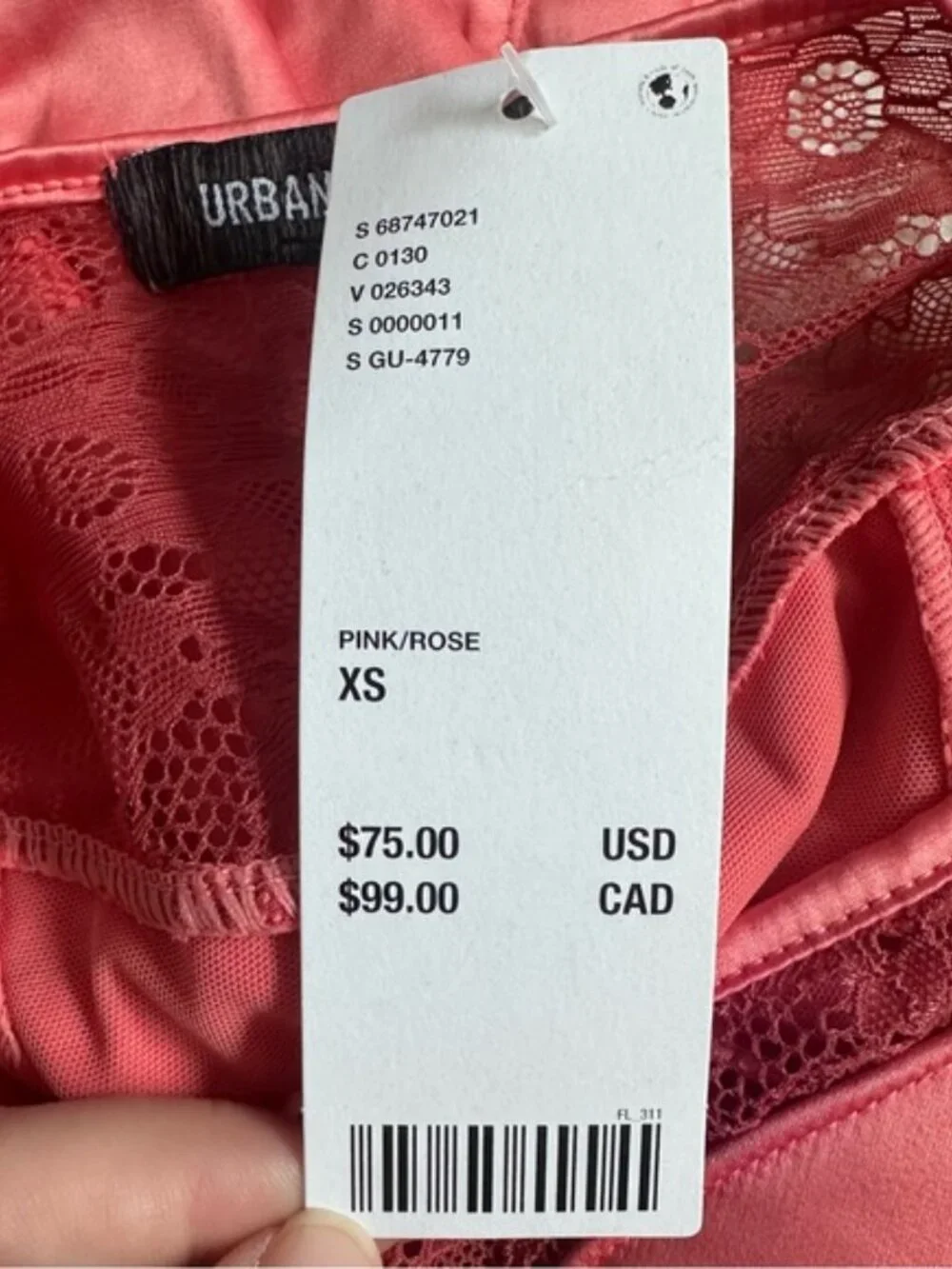 Urban Outfitters | Coral Pink Piper Satin Corset Dress | Size Extra Small - Picture 8 of 13